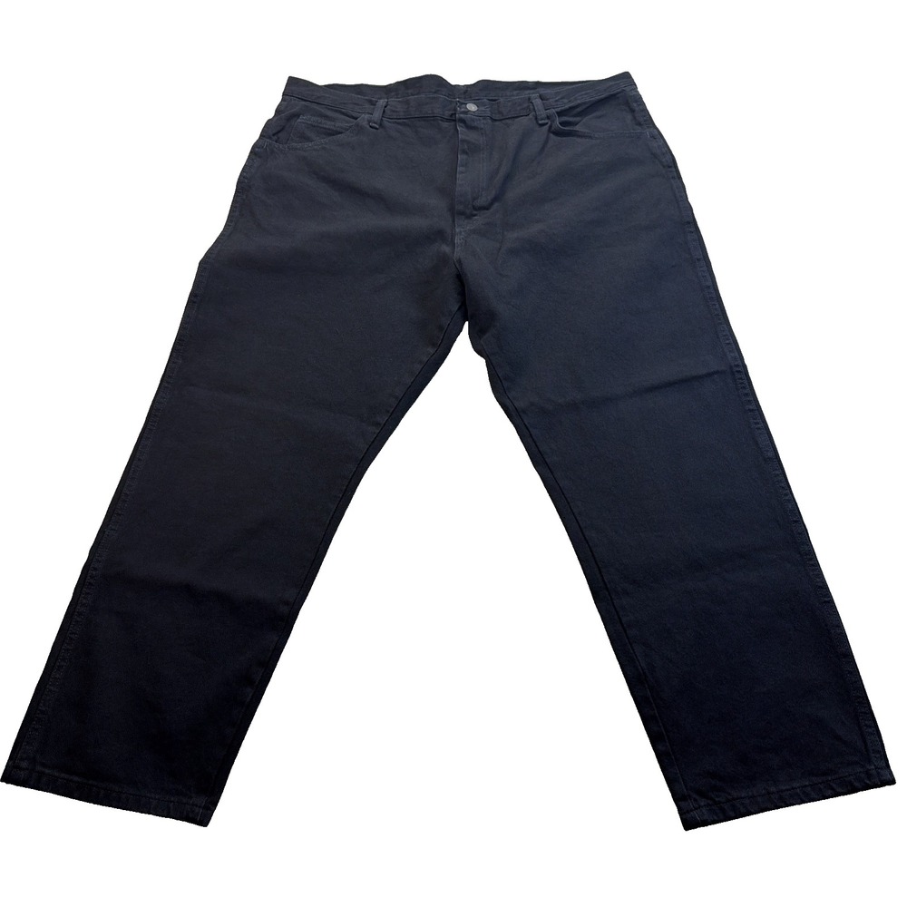 New Rustler by Wrangler Men's Black Jeans Regular Fit  42 x 29 NWT Relaxed Fit